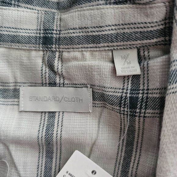 Urban Outfitters Standard/Cloth Men's Plaid Flannel Long Sleeve Shirt Medium NWT - Picture 6 of 12